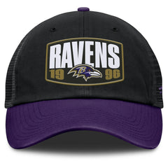Baltimore Ravens Franchise Trucker Adjustable Hat - Black/Purple Hats