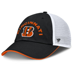 Cincinnati Bengals Reverse Trucker Adjustable Hat - Black/White Hats