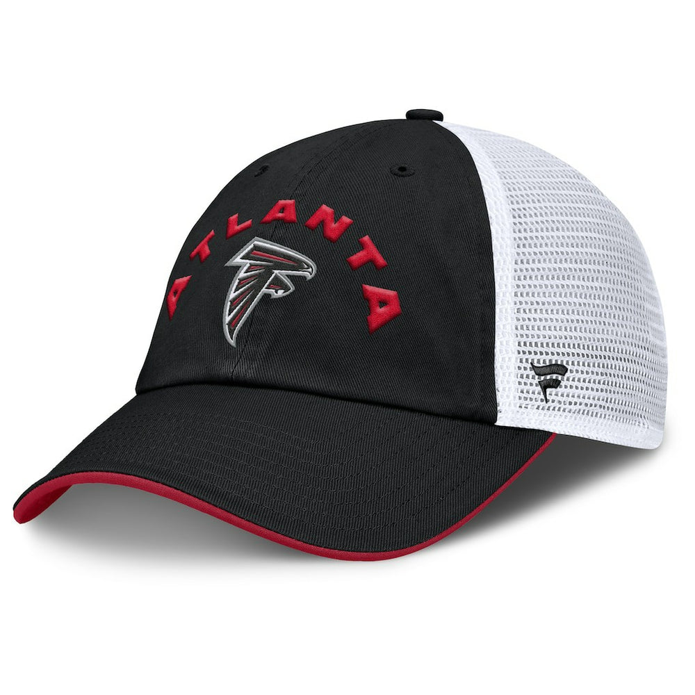 Atlanta Falcons Reverse Trucker Adjustable Hat - Black/White Hats
