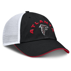 Atlanta Falcons Reverse Trucker Adjustable Hat - Black/White Hats