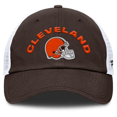 Cleveland Browns Reverse Trucker Adjustable Hat - Brown/White Hats