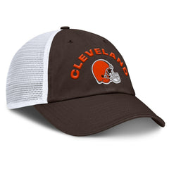 Cleveland Browns Reverse Trucker Adjustable Hat - Brown/White Hats