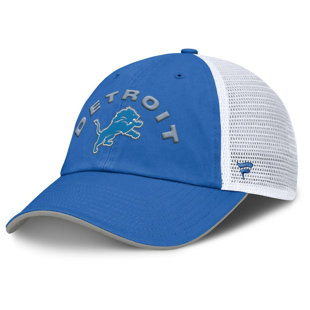 Detroit Lions Reverse Trucker Adjustable Hat - Blue/White Hats