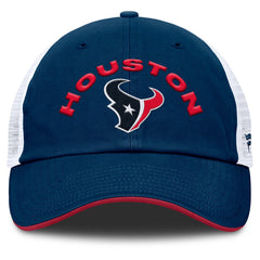 Houston Texans Reverse Trucker Adjustable Hat - Navy/White Hats