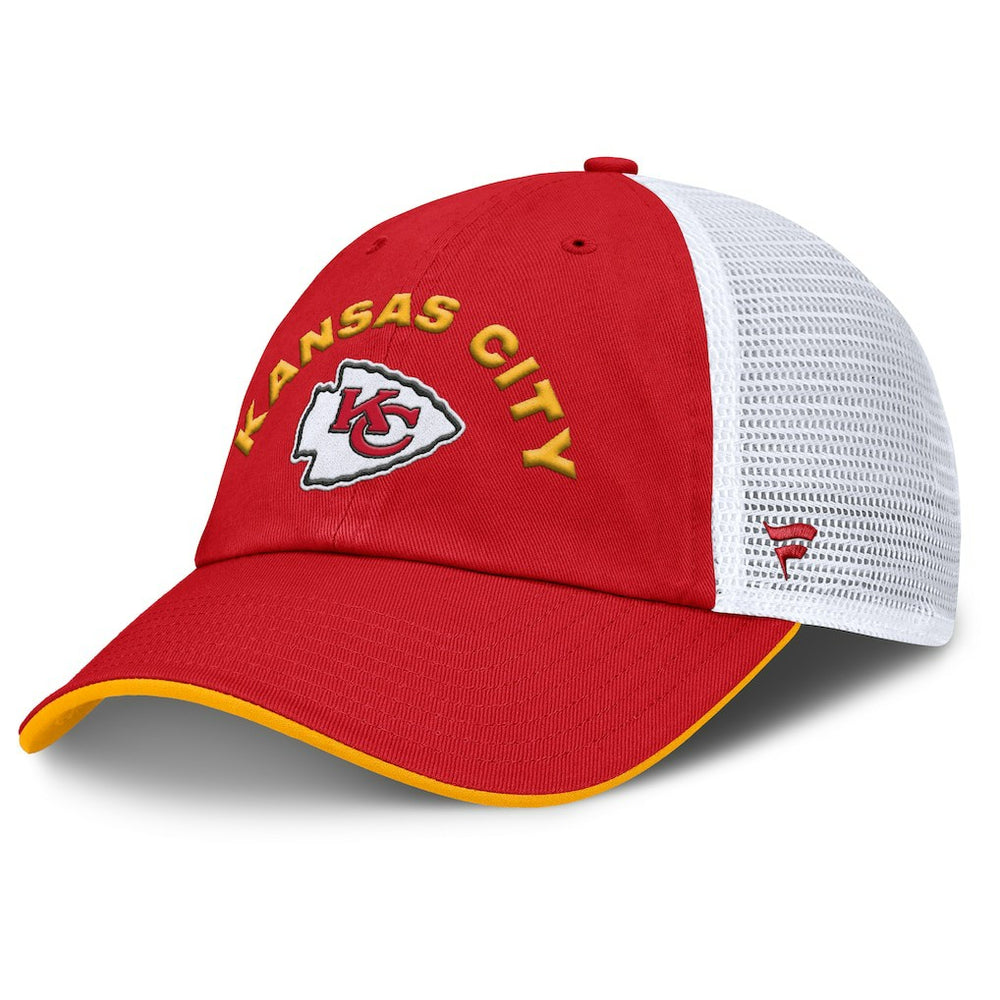 Kansas City Chiefs Reverse Trucker Adjustable Hat - Red/White Hats