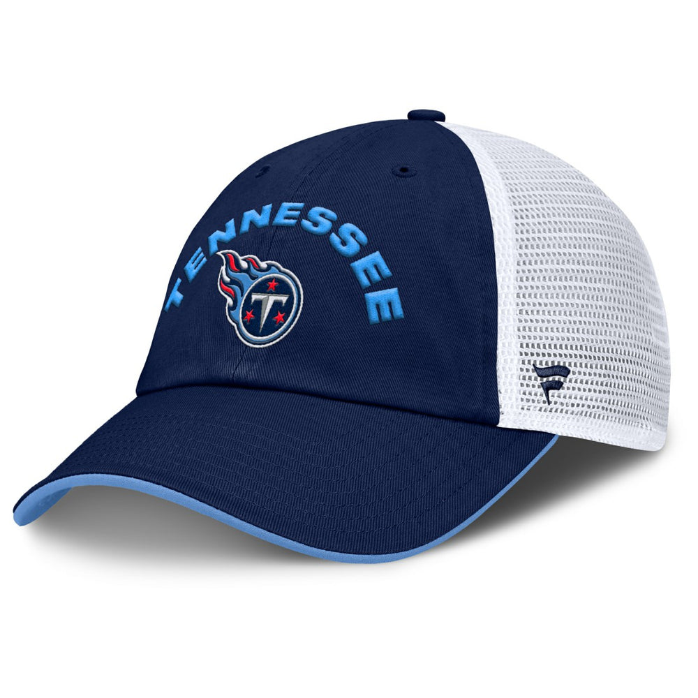 Tennessee Titans Reverse Trucker Adjustable Hat - Navy/White Hats