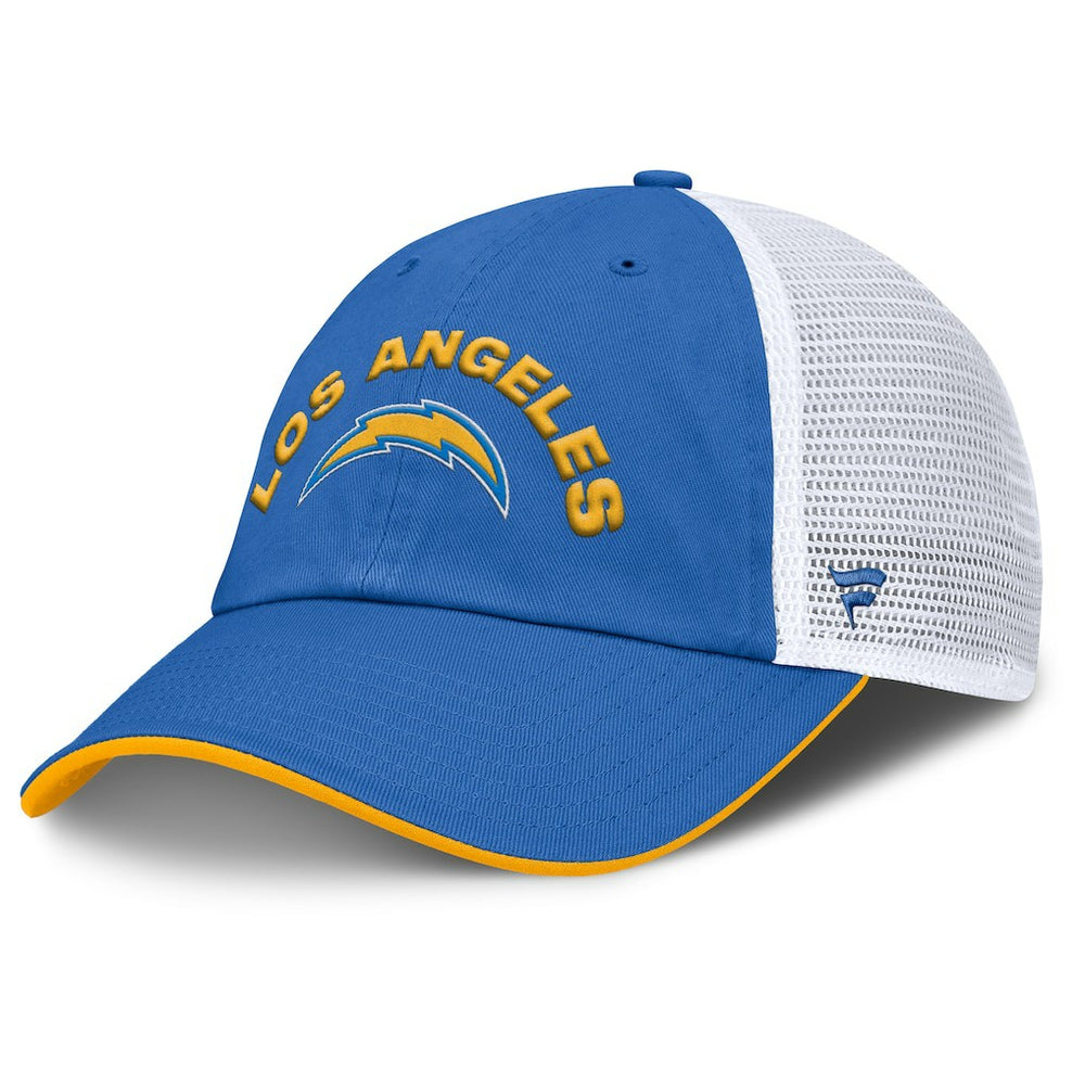 Los Angeles Chargers Reverse Trucker Adjustable Hat - Powder Blue/White Hats