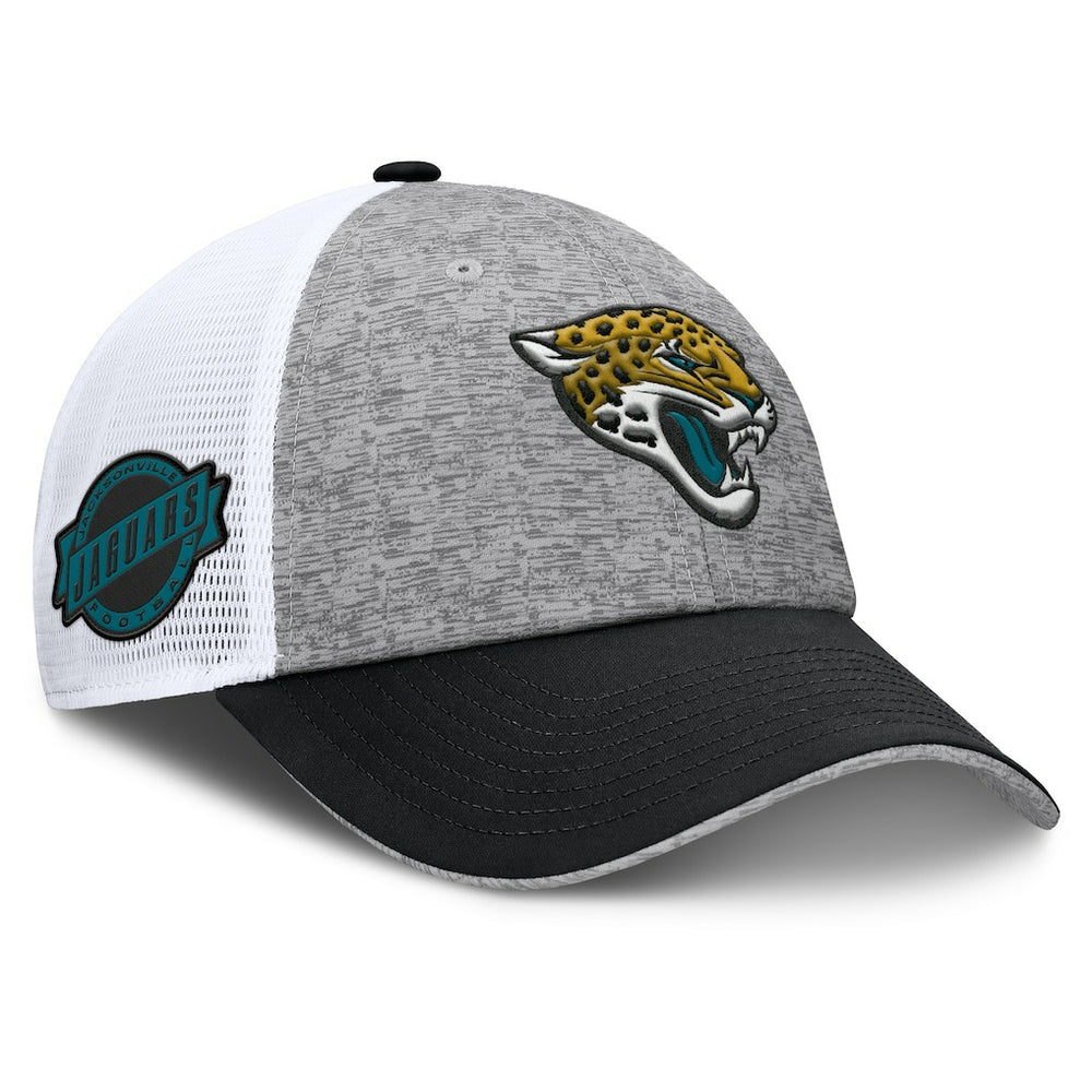 Jacksonville Jaguars Option Trucker Adjustable Hat - Gray/Black Hats