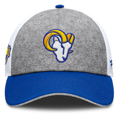 Los Angeles Rams Option Trucker Adjustable Hat - Gray/Royal Hats