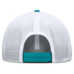 Miami Dolphins Option Trucker Adjustable Hat - Gray/Aqua Hats