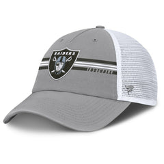 Las Vegas Raiders Singleback Trucker Adjustable Hat - Gray Hats
