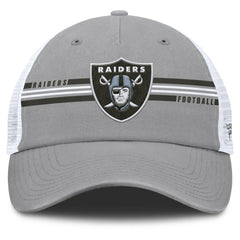 Las Vegas Raiders Singleback Trucker Adjustable Hat - Gray Hats