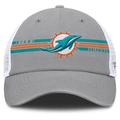 Miami Dolphins Singleback Trucker Adjustable Hat - Gray Hats
