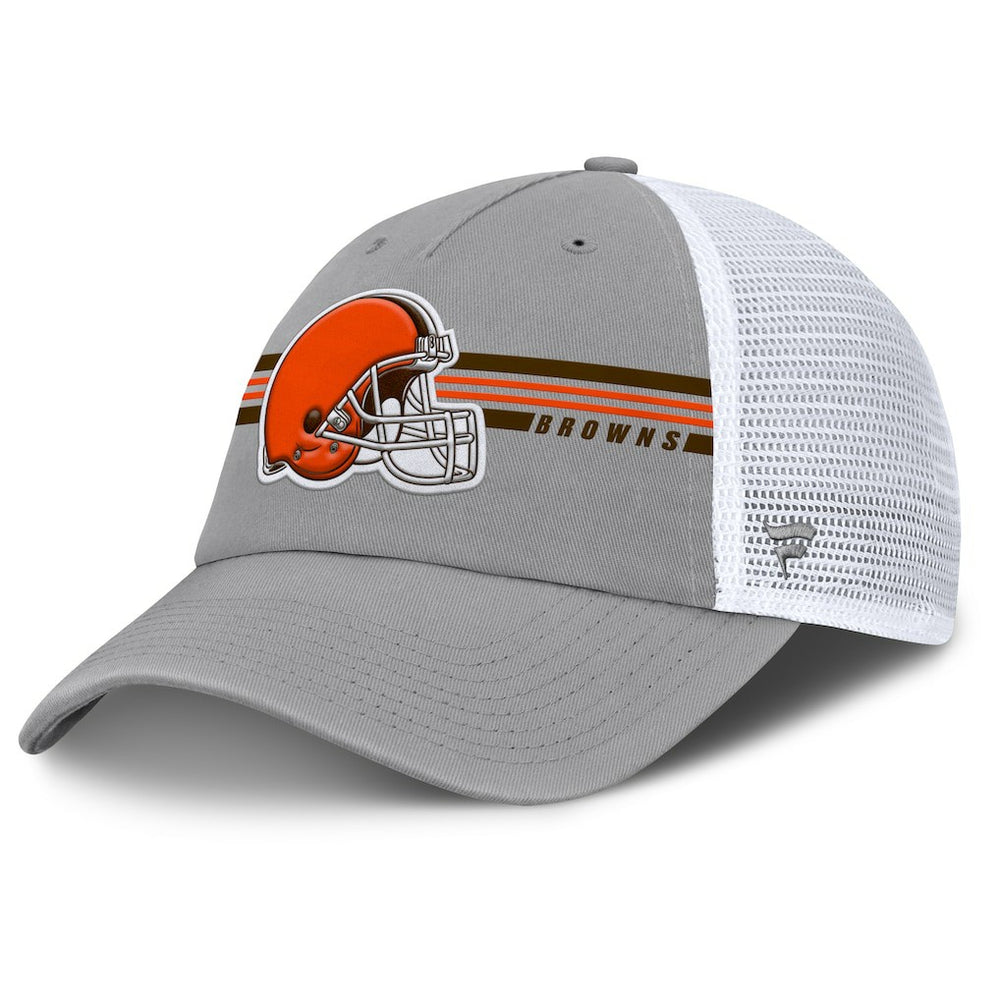 Cleveland Browns Singleback Trucker Adjustable Hat - Gray Hats