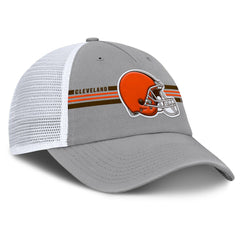 Cleveland Browns Singleback Trucker Adjustable Hat - Gray Hats