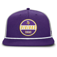 Minnesota Vikings Edge Rush Trucker Adjustable Hat - Purple/Gray Hats