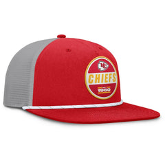 Kansas City Chiefs Edge Rush Trucker Adjustable Hat - Red/Gray Hats