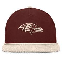 Baltimore Ravens NFL Reminisce Golfer Adjustable Hat - Brown Hats
