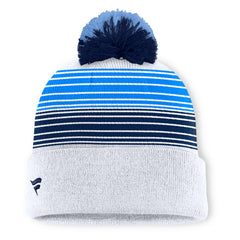 Tennessee Titans Ghost Cuffed Knit Hat with Pom - White Hats