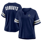 Dallas Cowboys Women's Redzone Curl Route T-Shirt - Navy T-shirts