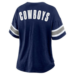 Dallas Cowboys Women's Redzone Curl Route T-Shirt - Navy T-shirts