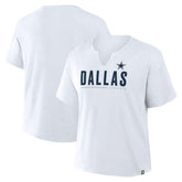 Dallas Cowboys Women's Redzone Slub Boxy T-Shirt - White T-shirts
