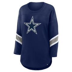 Dallas Cowboys Women's Redzone 3/4-Sleeve T-Shirt - Navy T-shirts