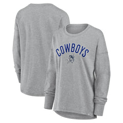 Dallas Cowboys Women's Hometown Legacy Long Sleeve T-Shirt - Heather Gray T-shirts