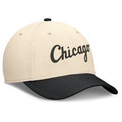 Chicago White Sox Nike Statement Rise Performance Flex Hat - Natural/Black Hats
