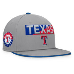Texas Rangers Fanatics Punchout Snapback Hat - Gray Hats