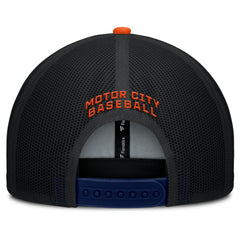Detroit Tigers Fanatics Cutoff Adjustable Trucker Hat - Navy/Orange Hats