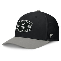 Chicago White Sox Fanatics Cutoff Adjustable Trucker Hat - Black/Gray Hats