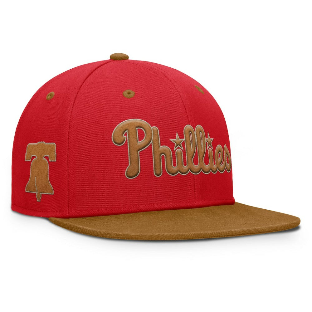 Philadelphia Phillies Fanatics Splinter Fitted Hat - Red/Tan Hats