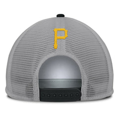 Pittsburgh Pirates Fanatics Cranked Foam Front Patch Trucker Adjustable Hat - Gray/White Hats