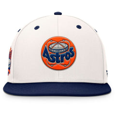 Houston Astros Fanatics Unit Fitted Hat - Cream/Navy Hats