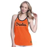 Baltimore Orioles G-III 4Her by Carl Banks Women's Curveball Racerback Tank Top - Orange Tanks