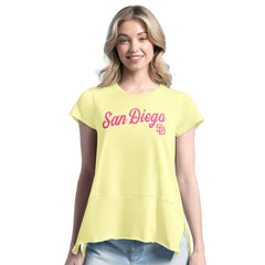 San Diego Padres Margaritaville Women's Gametime is Paradise T-Shirt - Yellow T-shirts