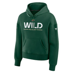 Minnesota Wild Fanatics Women's Authentic Pro Primary Pullover Hoodie - Green | US 202492956