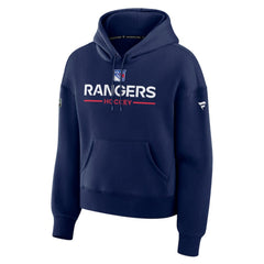 New York Rangers Fanatics Women's Authentic Pro Primary Pullover Hoodie - Navy | US 202492973