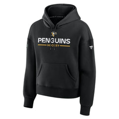 Pittsburgh Penguins Fanatics Women's Authentic Pro Primary Pullover Hoodie - Black | US 202492984
