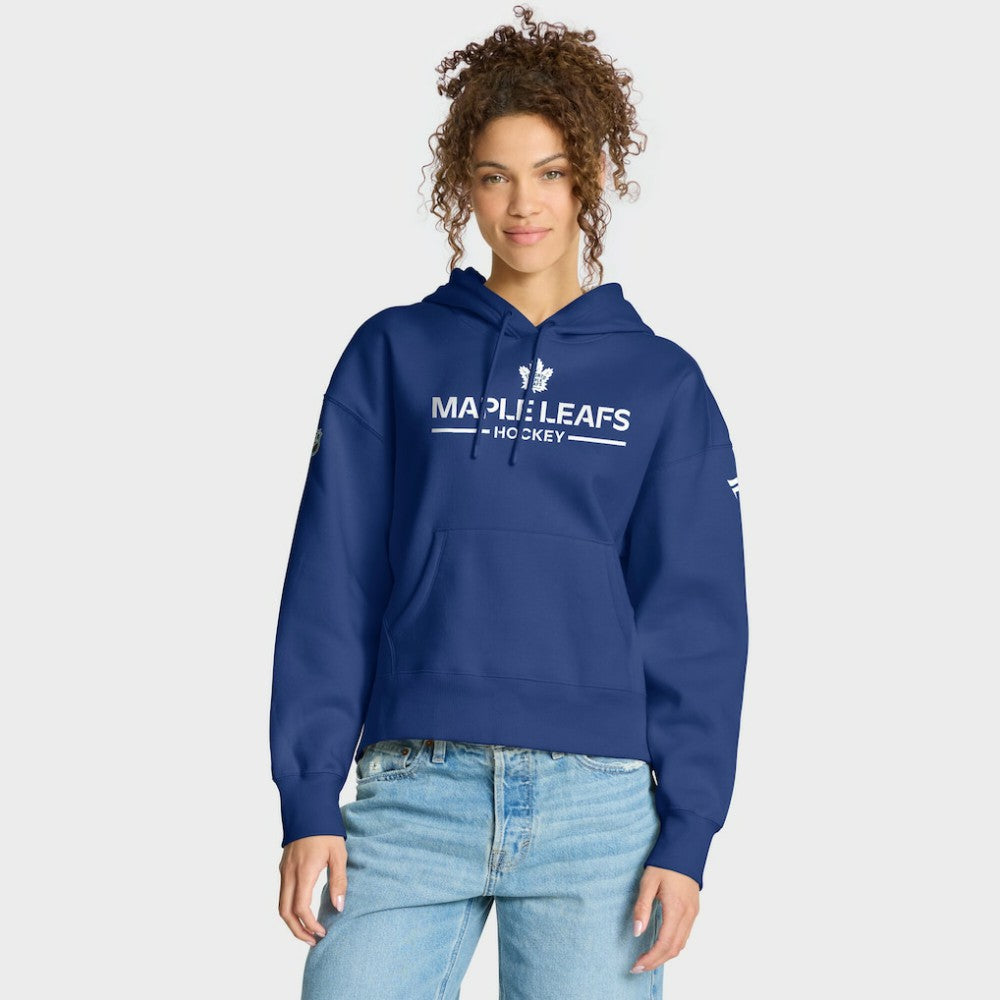 Toronto Maple Leafs Fanatics Women's Authentic Pro Primary Pullover Hoodie - Blue | US 202493000