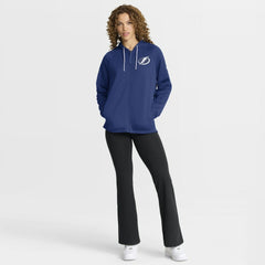 Tampa Bay Lightning Fanatics Women's Authentic Pro Rink Raglan Full-Zip Hoodie - Blue | US 202493218