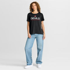New Jersey Devils Fanatics Women's Authentic Pro Rink Tech T-Shirt - Black | US 202493295