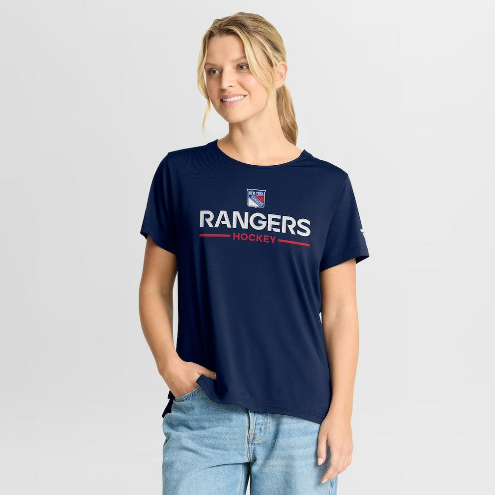 New York Rangers Fanatics Women's Authentic Pro Rink Tech T-Shirt - Navy | US 202493315