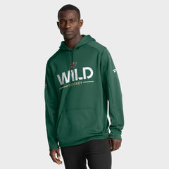 Minnesota Wild Fanatics Authentic Pro Rink Hoodie - Green | US 202494047