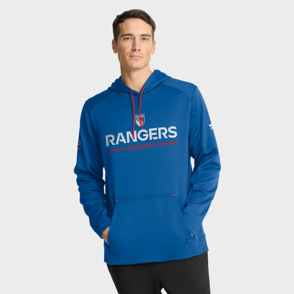 New York Rangers Fanatics Authentic Pro Rink Centennial Hoodie - Blue | US 202494048