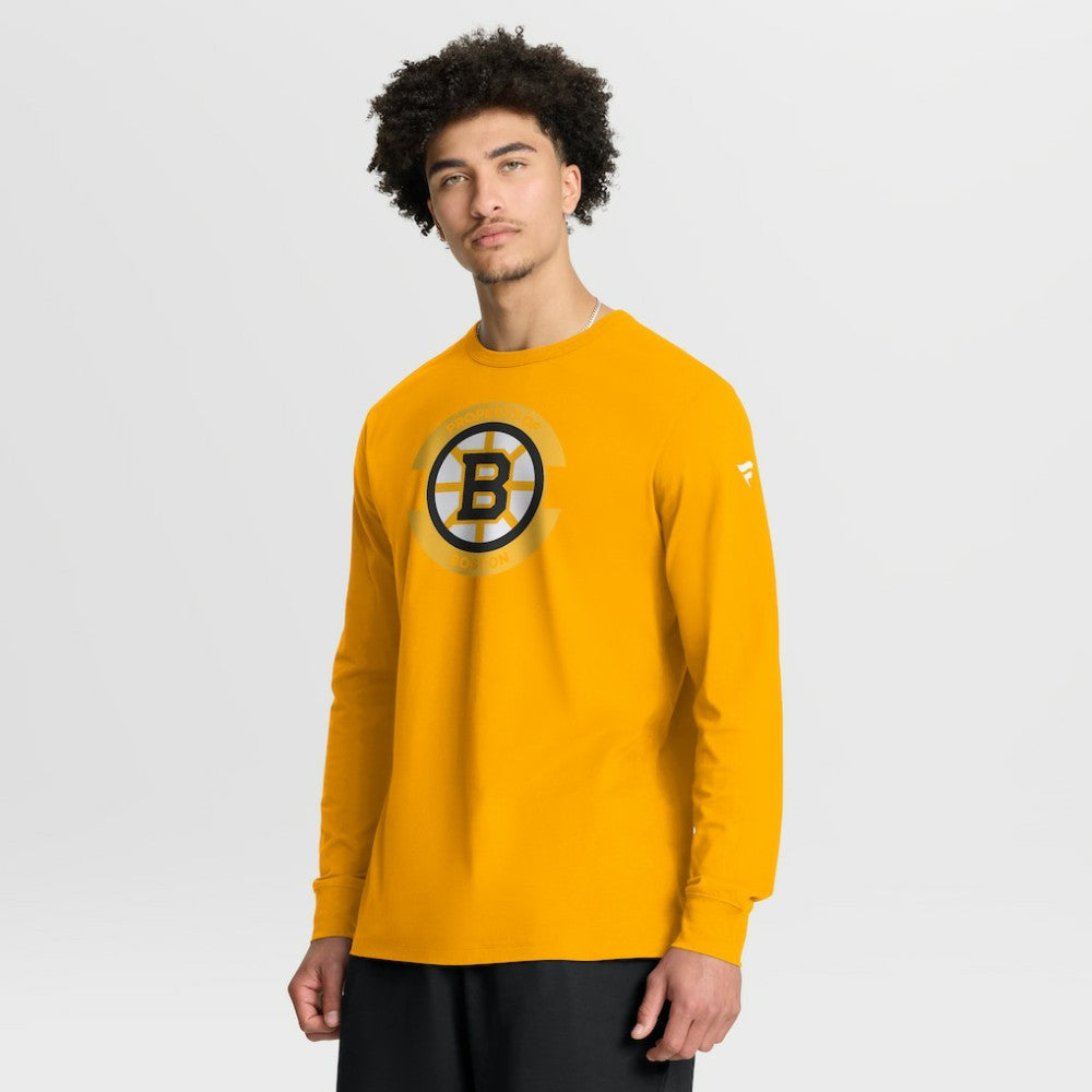 Boston Bruins Fanatics Authentic Pro Property Of Practice Long Sleeve T-Shirt - Gold | US 202494466