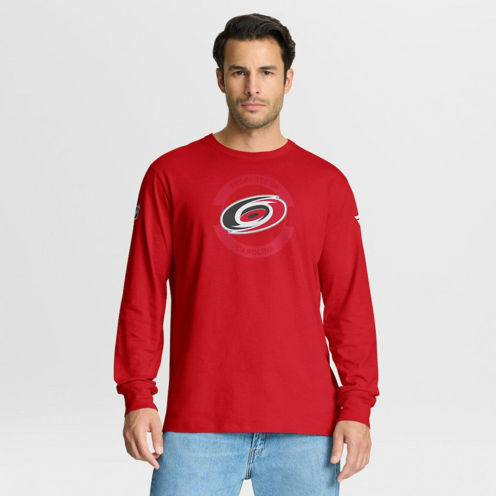 Carolina Hurricanes Fanatics Authentic Pro Property Of Practice Long Sleeve T-Shirt - Red | US 202494490