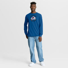 Colorado Avalanche Fanatics Authentic Pro Property Of Practice Long Sleeve T-Shirt - Blue | US 202494512