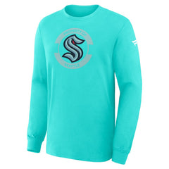 Seattle Kraken Fanatics Authentic Pro Property Of Practice Long Sleeve T-Shirt - Light Blue | US 202494521
